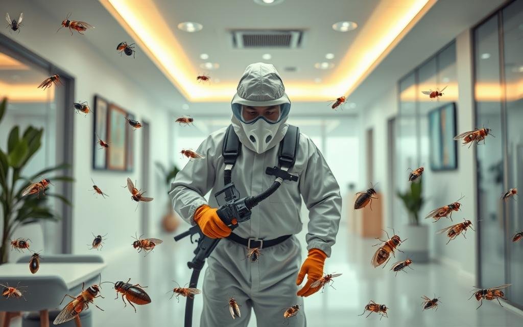 رش مبيدات في مكه